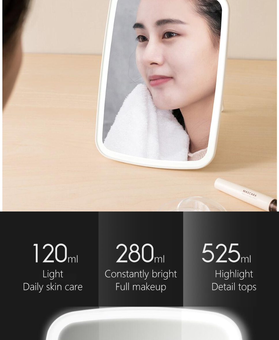 Picture of Xiaomi Jordan Judy led makeup mirror (nv026)

(1 year replacement warranty) - White
