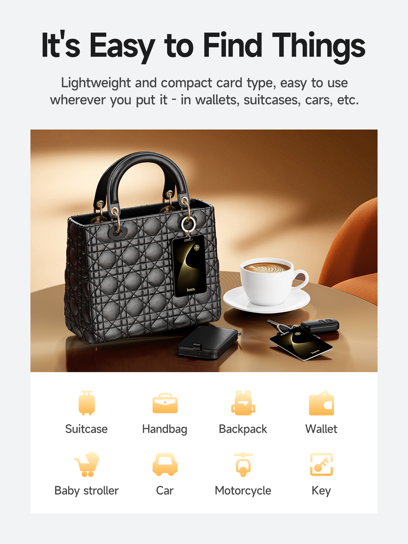 Picture of HOCO E92 Smart Tag Find My Anti-Lost Device - Black