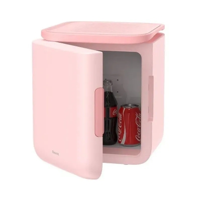 Picture of Baseus Igloo Mini Fridge for Students 6L Cooler and Warmer - Pink
