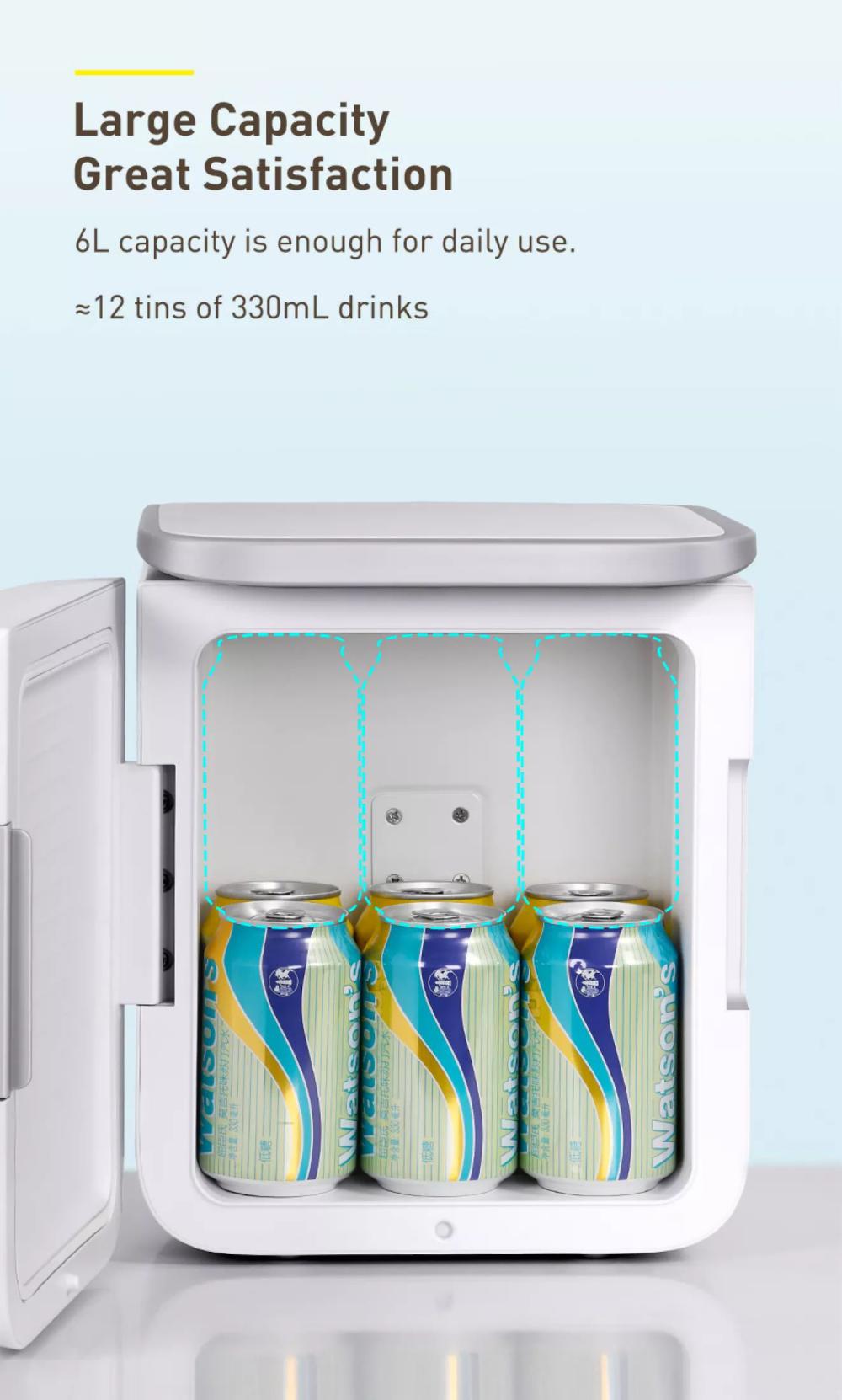 Picture of Baseus Igloo Mini Fridge for Students 6L Cooler and Warmer - Pink