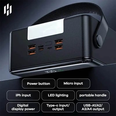 Picture of Remax FP-1 100,000mAh 27W+22.5W Power Bank - Black