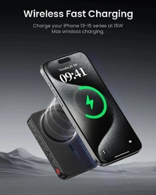 Picture of Power Bank
SHARGE
SHARGE CarbonMag 10000mAh 15W Wireless Power Bank - Black