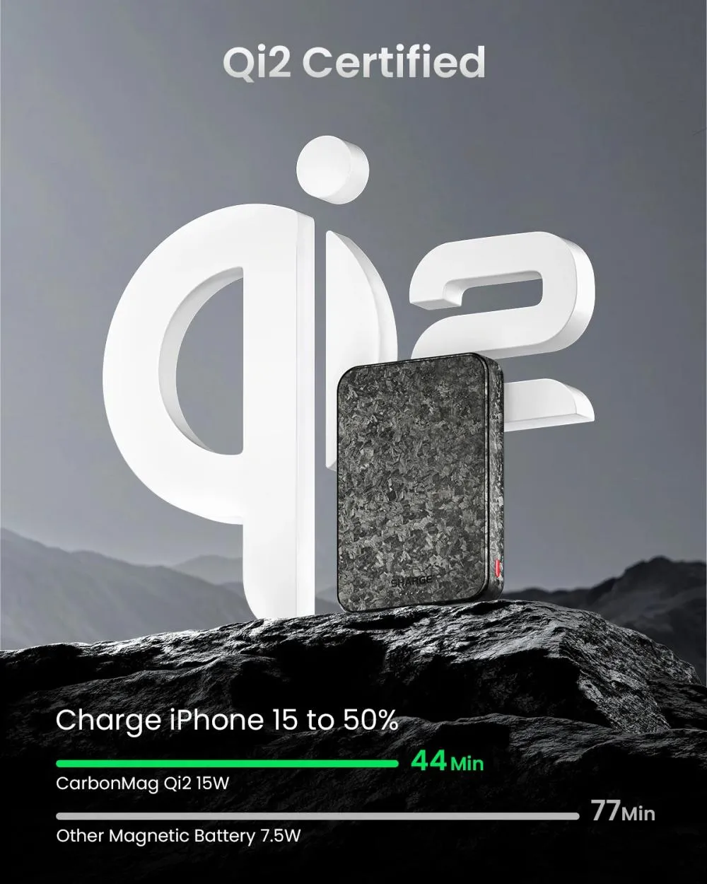 Picture of Power Bank
SHARGE
SHARGE CarbonMag 10000mAh 15W Wireless Power Bank - Black
