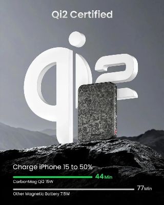 Picture of Power Bank
SHARGE
SHARGE CarbonMag 10000mAh 15W Wireless Power Bank - Black