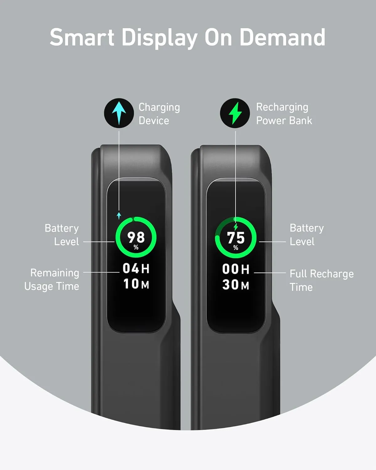 Picture of Anker MagGo 10000mAh Qi2 Certified 15W Ultra-Fast MagSafe Power Bank - Black