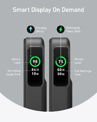 Picture of Anker MagGo 10000mAh Qi2 Certified 15W Ultra-Fast MagSafe Power Bank - Black