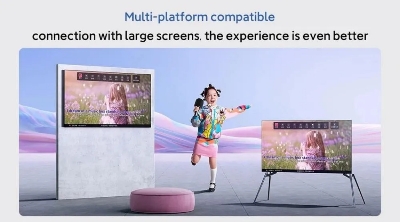 Picture of Xiaomi Mijia K Song Microphone Bluetooth Videoke Mic KTV Stereo Rechargeable Dsp Karaoke Speaker - Black