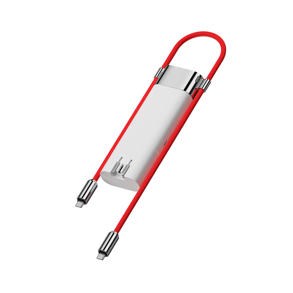 Picture of Sharge Pouch 10000mAh Power Bank 3 in 1 Portable Charger Co-Created with OnePlus POC - White