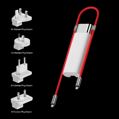 Picture of Sharge Pouch 10000mAh Power Bank 3 in 1 Portable Charger Co-Created with OnePlus POC - White