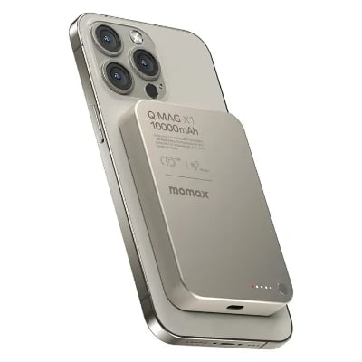 Picture of Momax Q.Mag X2 Gen 2 20000mAh Magnetic Wireless 15W Power Bank - Black