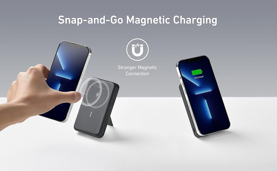 Picture of Anker 633 Magnetic Battery (MagGo) 10000mAh - Black