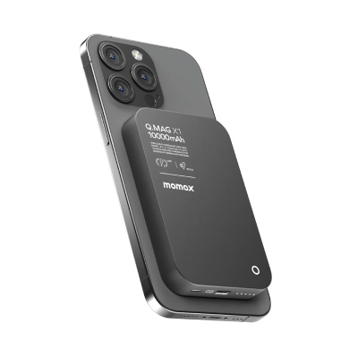 Picture of Momax Q.MAG X1 10000mAh Magsafe Wireless Battery Pack - Black