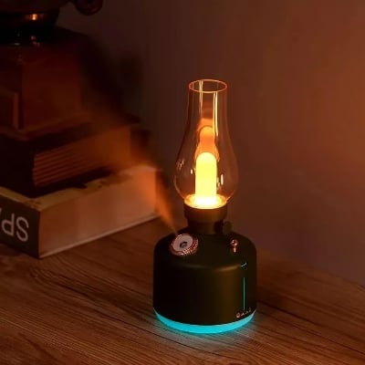 Picture of Vintage Lamp Retro Aroma Humidifier - Black