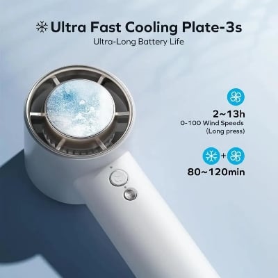 Picture of Momax Ultra Freeze Portable Icy Cooling Fan - White