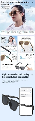 Picture of COLMI G06 Smart Glasses - Black