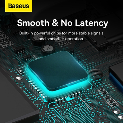 Picture of Baseus Hub Lite Series 4-Port USB-A HUB Adapter 4X USB 3.0 Black 2m WKQX030201 - Black