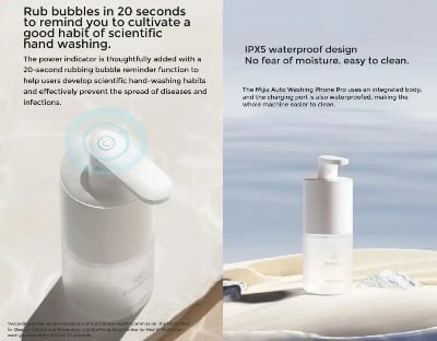 Picture of Xiaomi Mijia Automatic Soap Dispenser Pro Rechargeable Auto Induction Foaming - White