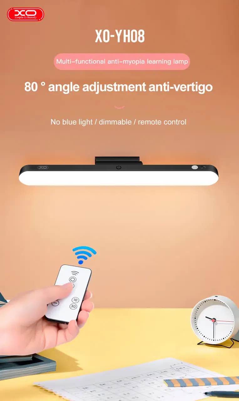 Picture of XO 3M Adhesive Rechargeable LED Light with 1200mA(18650) Battery (XO-YH08B) - Black
