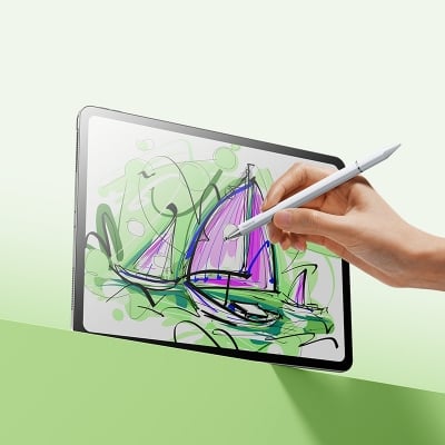 Picture of Baseus Universal Stylus For IPAD TAB Android Smooth Writing III 3-in-1 Passive StylusNon-magnetic Version Moon White P80080804213-00 - White