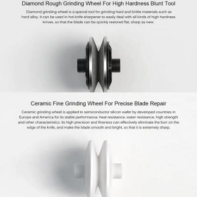 Picture of Xiaomi Huohou Knife Sharpener 2 Stages Professional Kitchen Sharpening Tool - Black