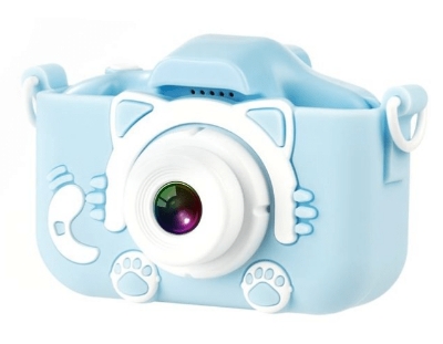 Picture of XO XJ01 Dual Lens Children’s Camera with Silicone Cover - Blue