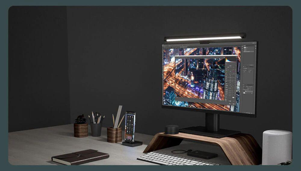 Picture of Xiaomi Eye Care Computer Monitor Light Bar USB LED Screen Hanging Lamp - Black