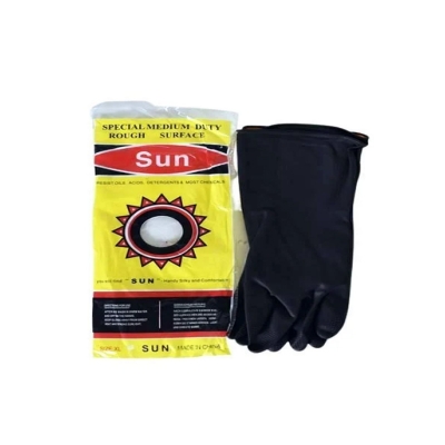Picture of Rubber Safety Hand Gloves for Oils, Acids, Detergents-1 pair