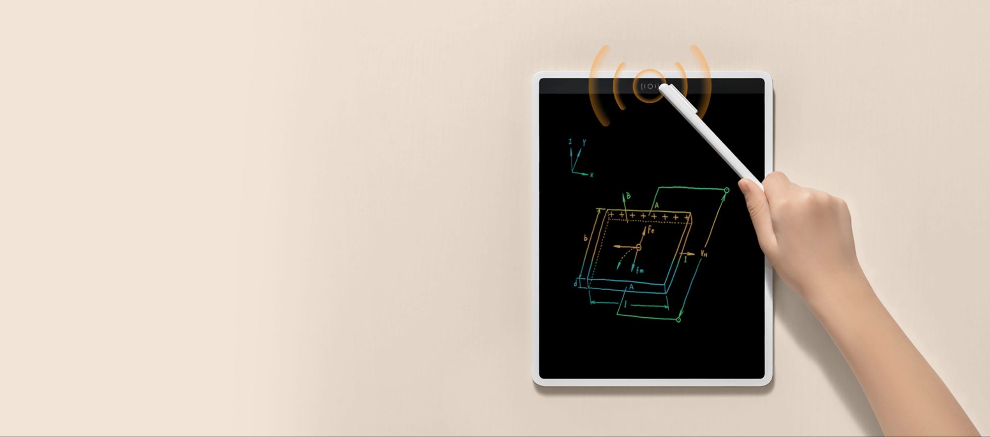 Picture of Xiaomi LCD Writing Tablet 13.5″ Color Edition MJXHB02WC - Black