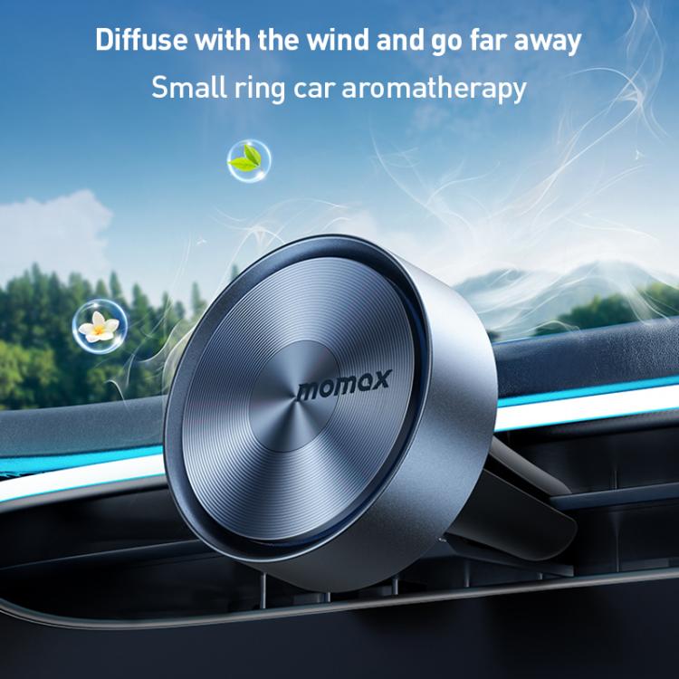 Picture of MOMAX CR12 1-Car Relaxaire Small Ring Aluminum Alloy Air Outlet Aromatherapy(Titanium Gold) - Gold