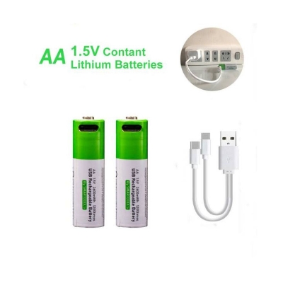 Picture of Smartoools Type-C Rechargeable Batteries AA 2 Pcs - Green