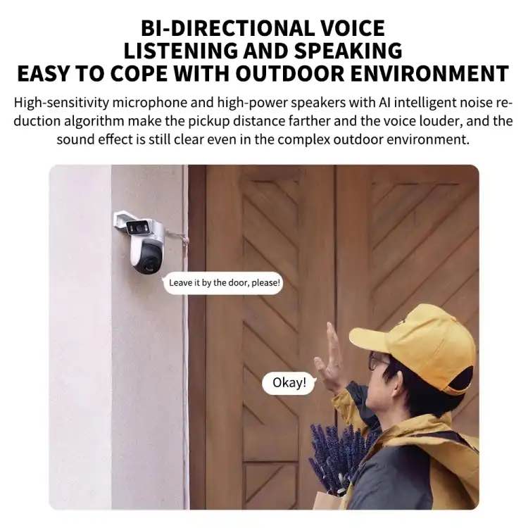Picture of Xiaomi CW500 Outdoor Dual Lens Camera WiFi 6 Full Color Night Vision Security Camera For Mi Home APP - Black