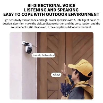 Picture of Xiaomi CW500 Outdoor Dual Lens Camera WiFi 6 Full Color Night Vision Security Camera For Mi Home APP - Black