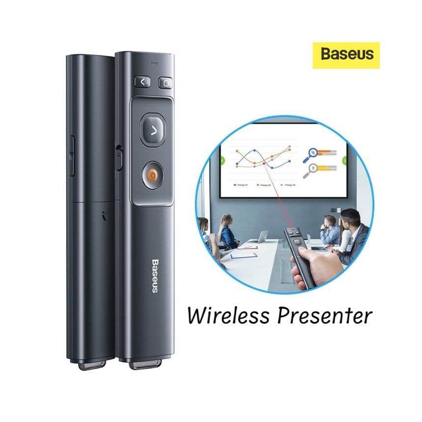 Picture of Baseus Orange Dot Wireless Rechargeable Presenter - Black