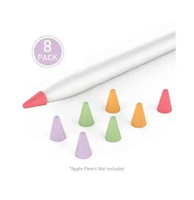 Picture of COTEetCI Apple Pencil 1st/2nd Generation Pen Tip Protective Cover 8 Colors - White