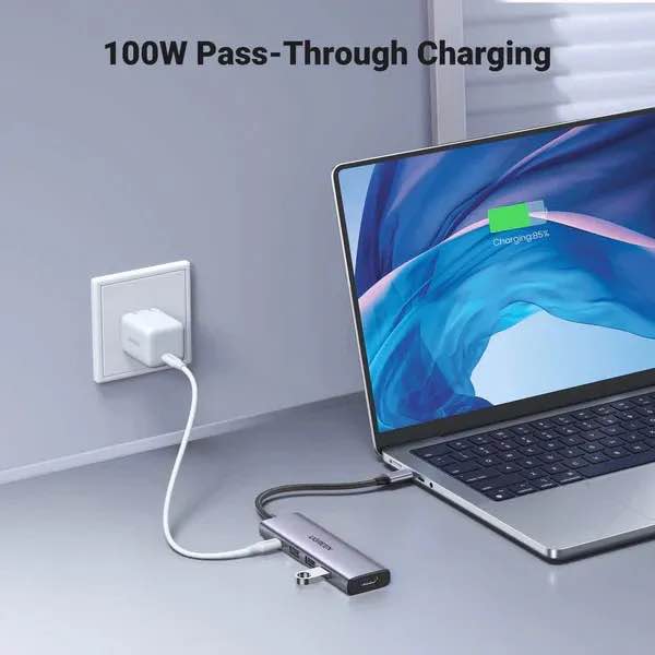 Picture of UGREEN CM511 USB-C Multifunction 5-in-1 Docking Station HUB (15596) - Black