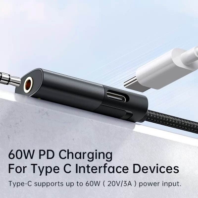 Picture of Mcdodo CA-188 60W Type-C to Type-C with DC3.5MM Audio Adapter