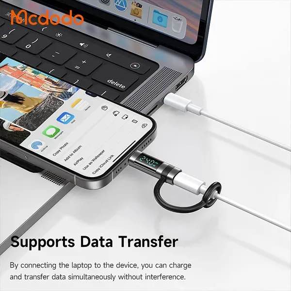 Picture of Mcdodo OT-262 PD 240W USB-C to USB-C Power Display Charging Adapter - Black