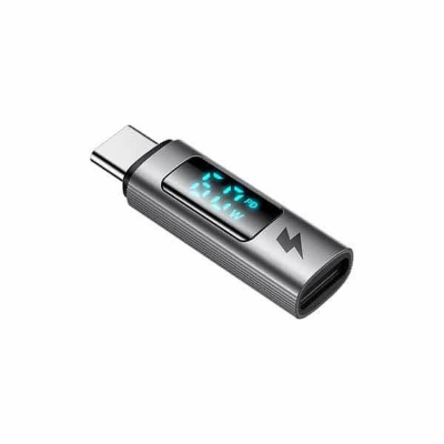 Picture of Mcdodo OT-599 Lightning to USB-C 60W Power Visible Adapter - Black