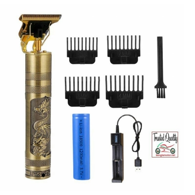 Picture of Vintage T9 USB Rechargeable Hair Trimmer Electric Hair Clipper Haircut Machine For Men