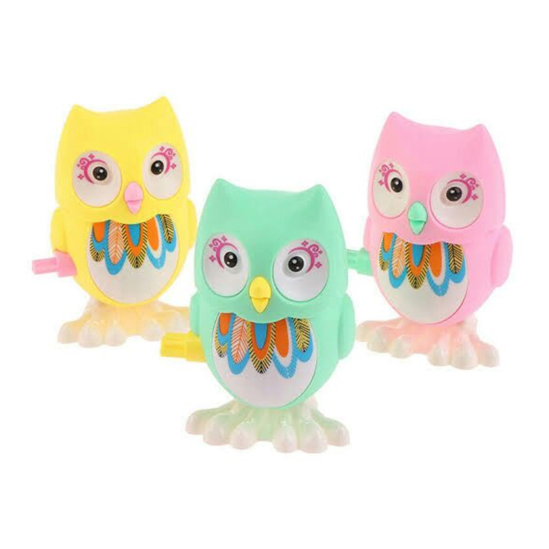 Picture of Cute Owl Clockwork Toy Animal Bouncing Wind up Toy Children Action