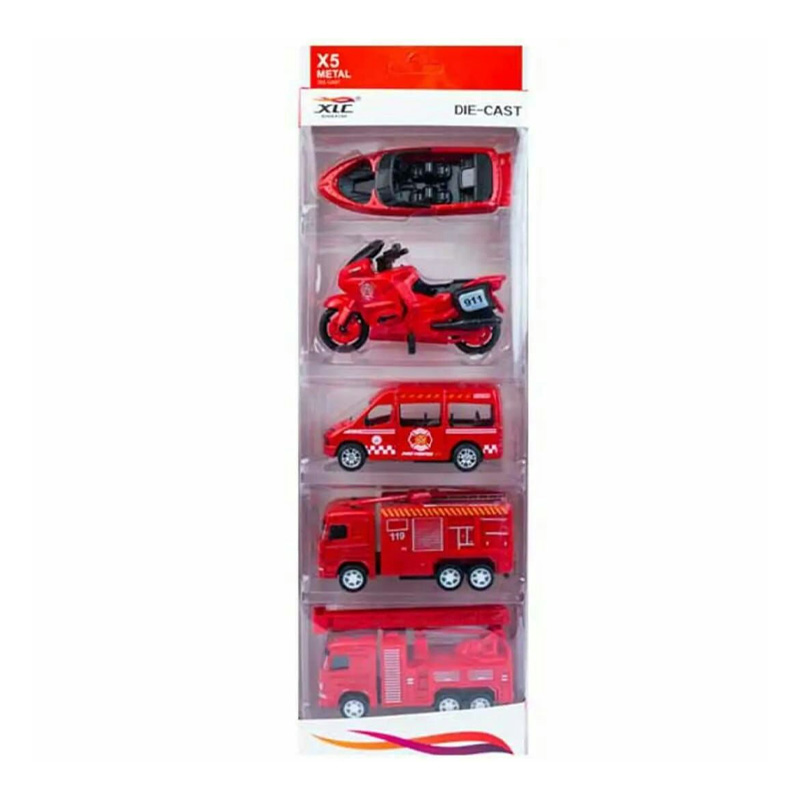 Picture of Die Cast Car Set For Kids Vehicle Gift Pack 5-Piece - Car Toy