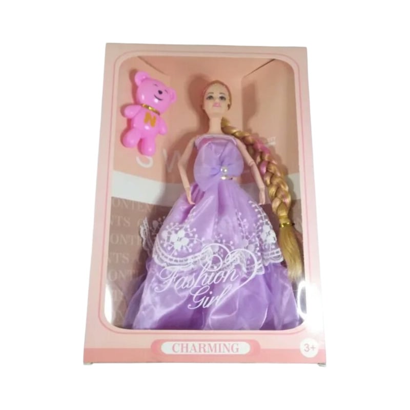 Picture of Female Plastic Kids Belly Barbie Doll.