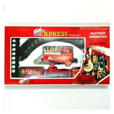 Picture of Mini Express Train Set For Kids 1 Battery Operated Train Set - Red