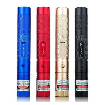 Picture of Premium Laser Pointer Light Rechargeable Green Adjustable Burn Match Light goes up to the plane