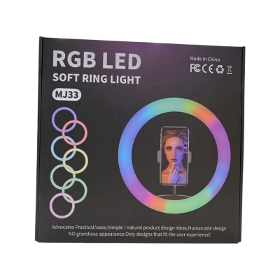 Picture of New RGB LED Ring Light MJ33 ( 33cm ) 13-inch RGB LED Ring Light