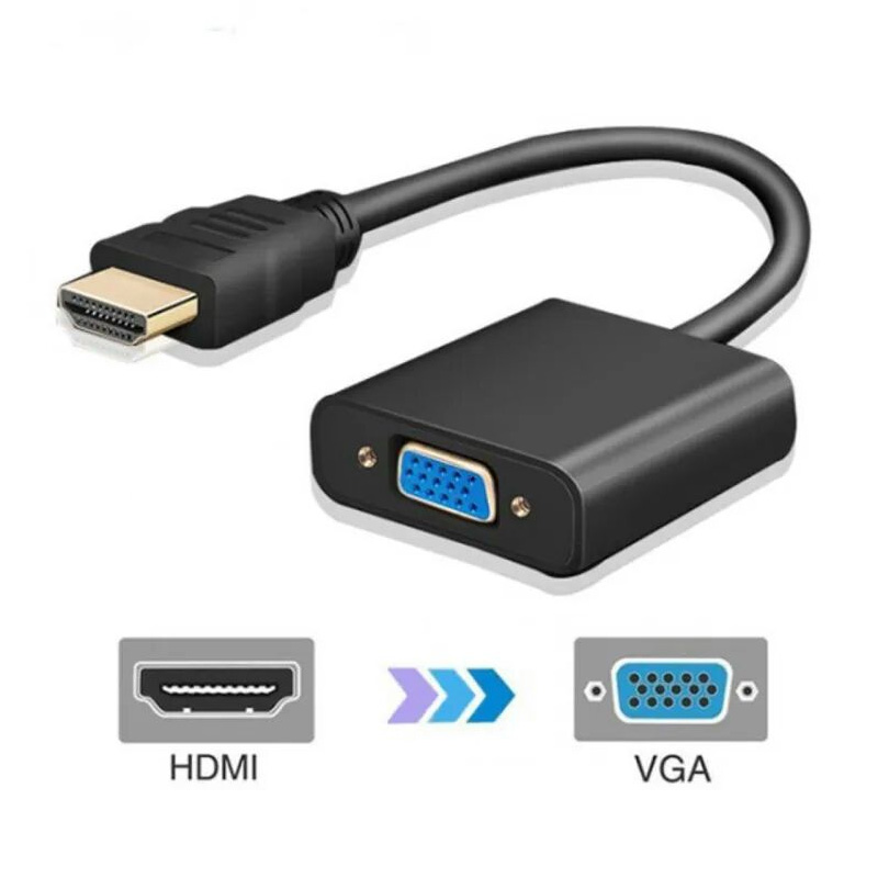 Picture of HDMI Male to VGA Female Video Cable Cord Converter Adapter For PC HDTV TV