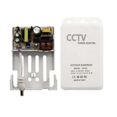 Picture of CCTV Security Camera Power Supply Adapter DC 12V 2.5 A Outdoor Waterproof