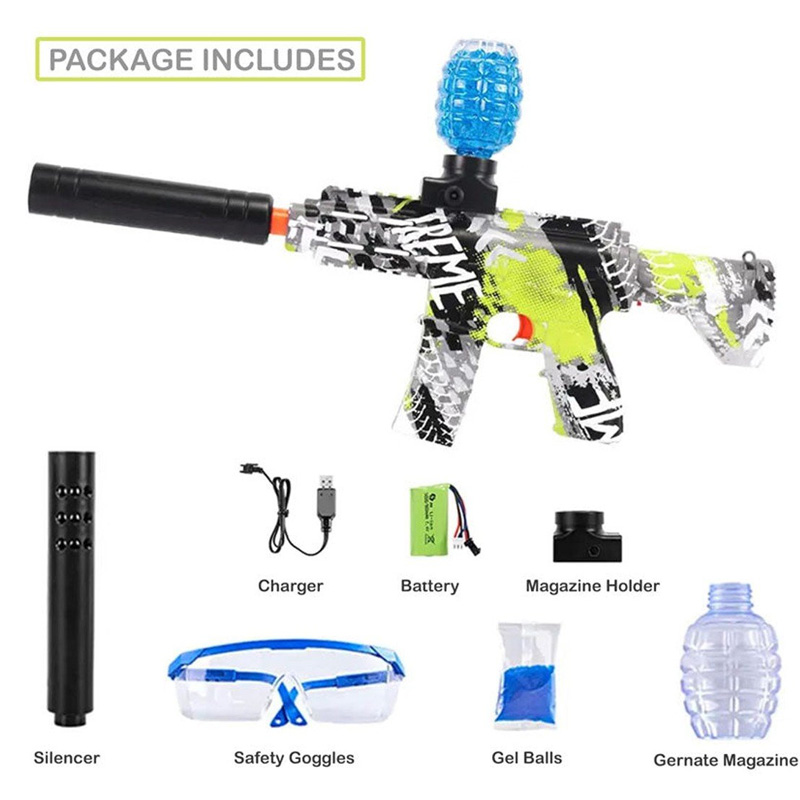 Picture of 2025 New Exciting Mini M416 Electric Ball Blaster Toy - Exclusive Metallic Finish, High-Speed, Rechargeable