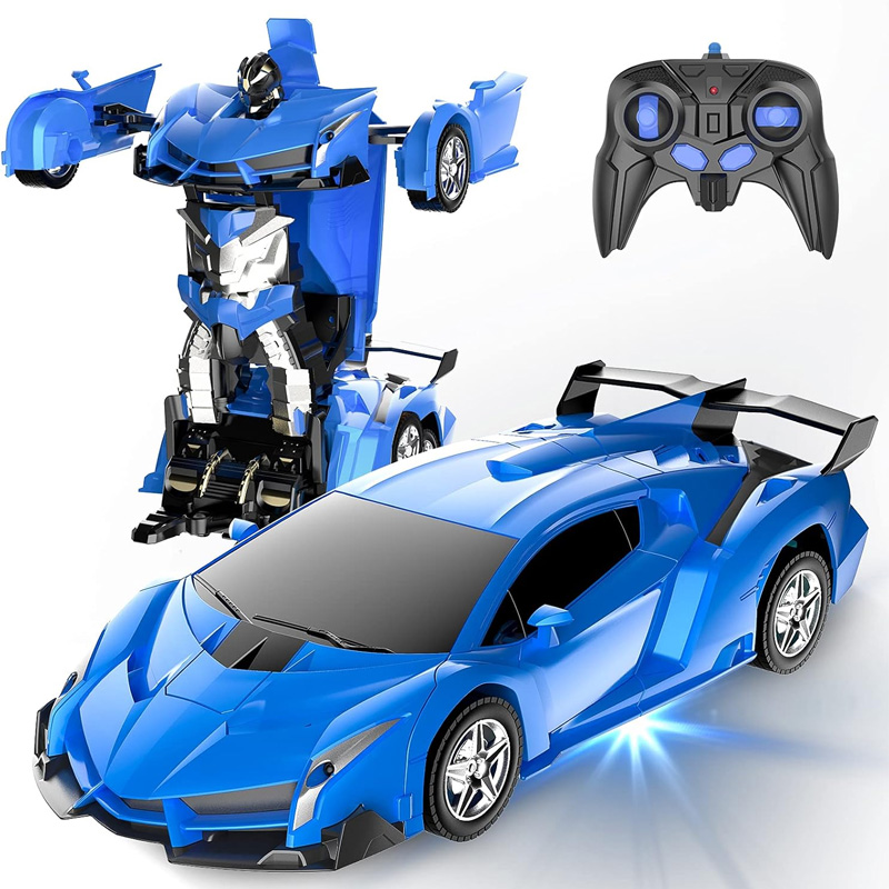 Picture of Robot Car with Lights – Transforming Rechargeable Stunt Racer