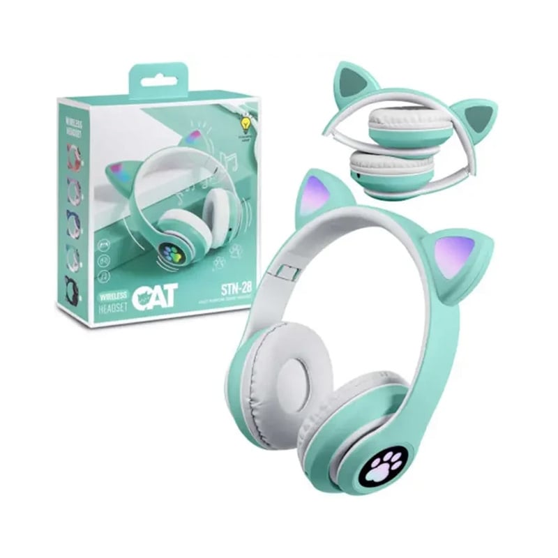 Picture of Cat Ear Wireless Headphones – LED Light Up Bluetooth
